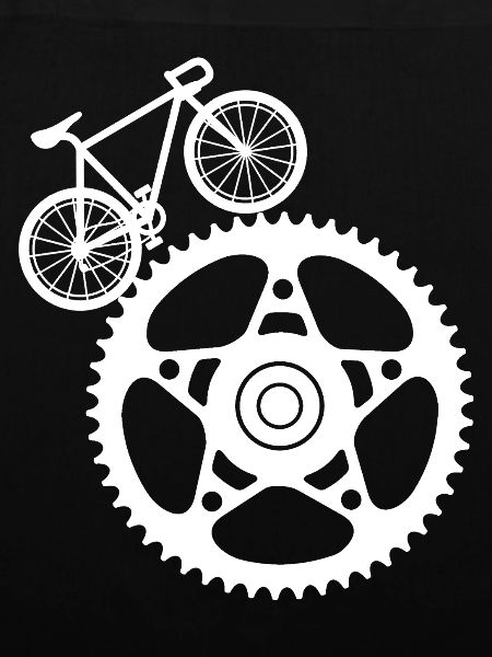 Zahnrad und Fahrradkunst