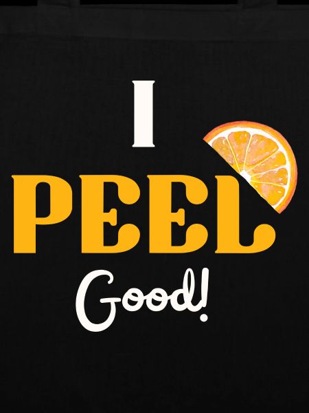 Ich schäle gute Orange