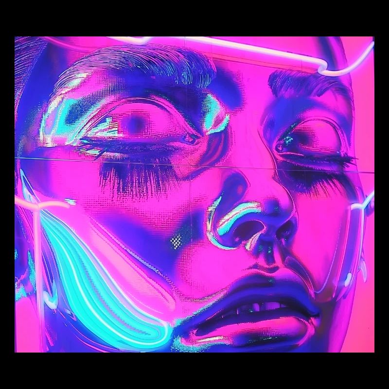 Neo-Glitch Porträt