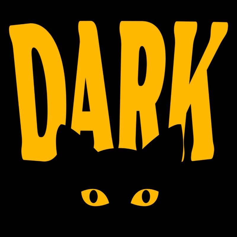 Dunkle Katze