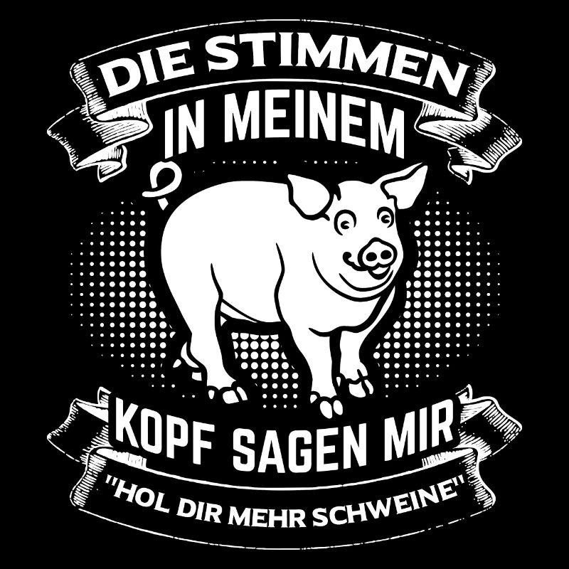 Va chercher plus de cochons! Agriculture Paysan Acker