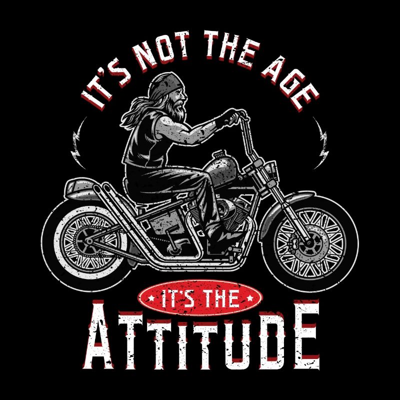 Old Biker Motorrad Motorradfahrer Geschenk