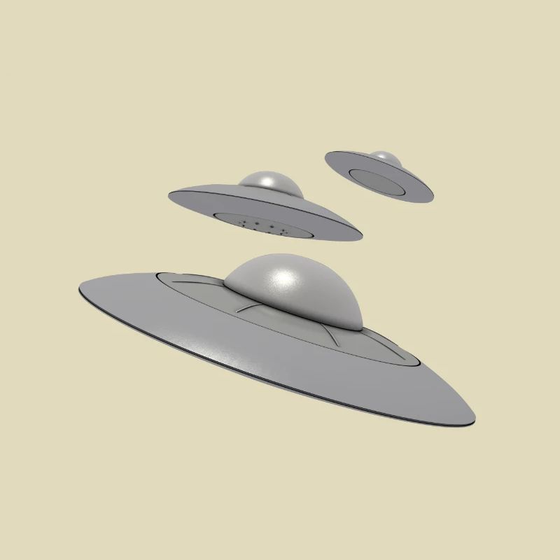 3 Ufo with aliens