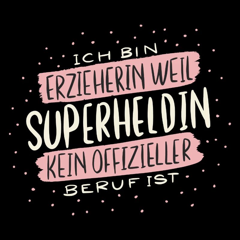 Erzieherin Superheldin Beruf Geschenk