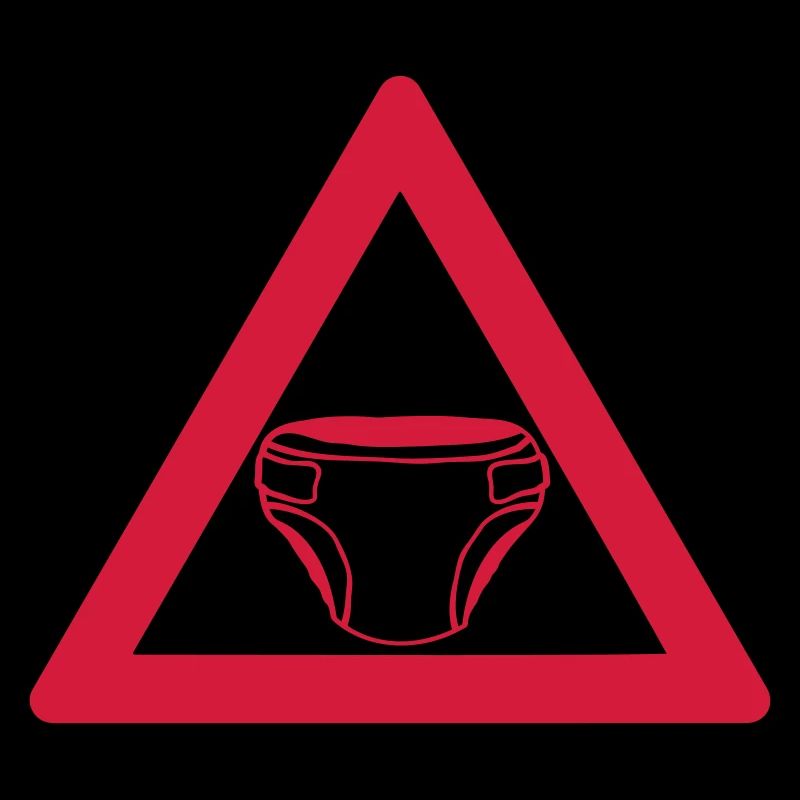 Warnung Windel Schild