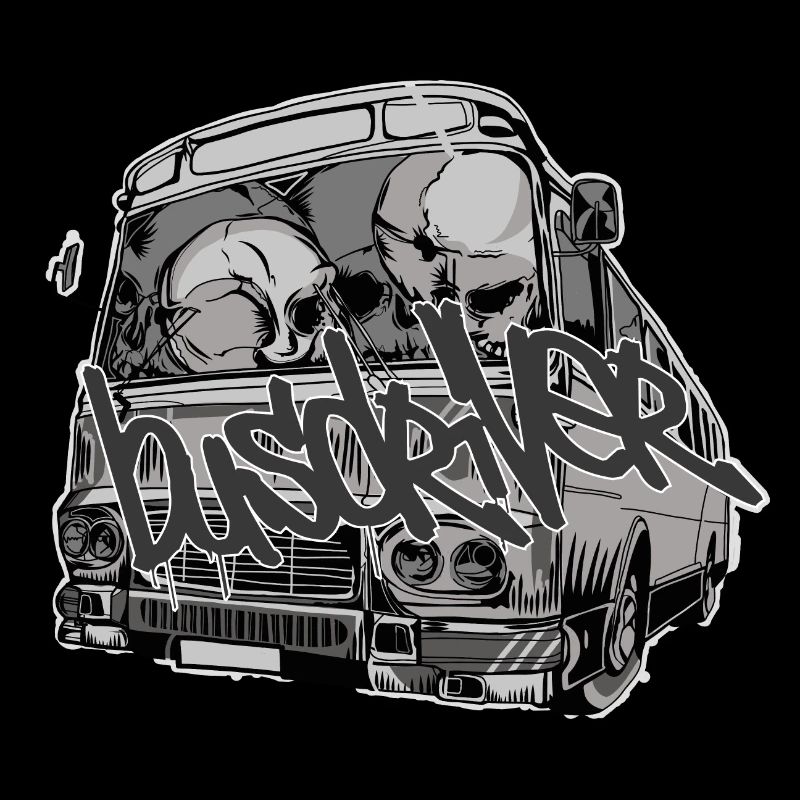 Bus Driver // Skulls // Illustration