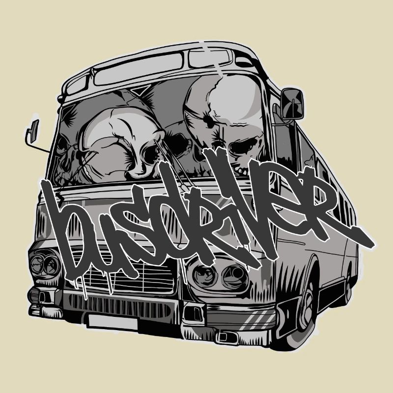 Busfahrer // Skulls // Illustration