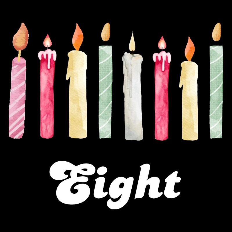 8e anniversaire bougie
