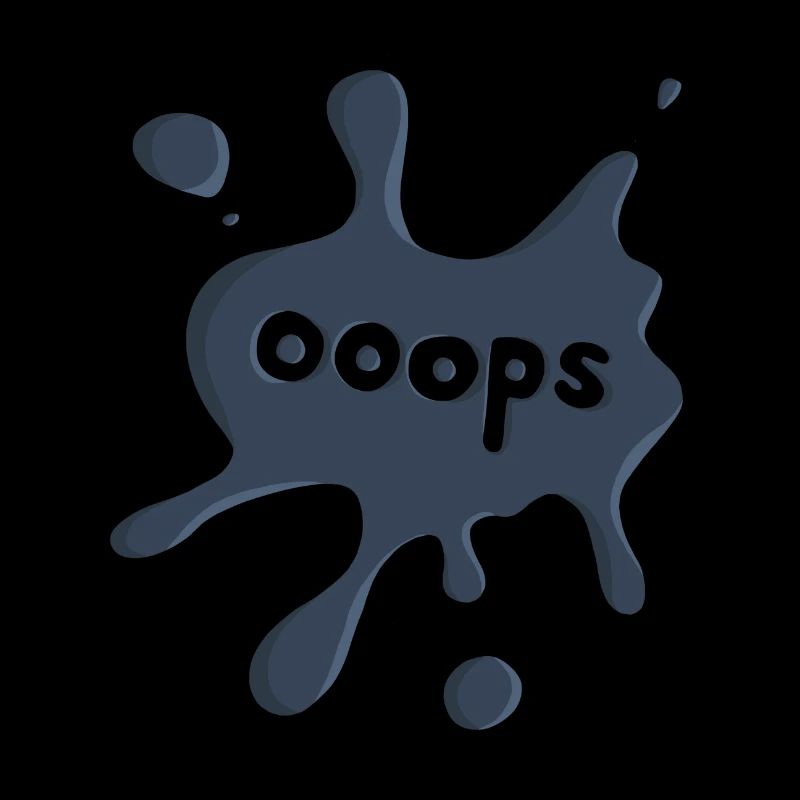 Fleck ooops dunkelblau