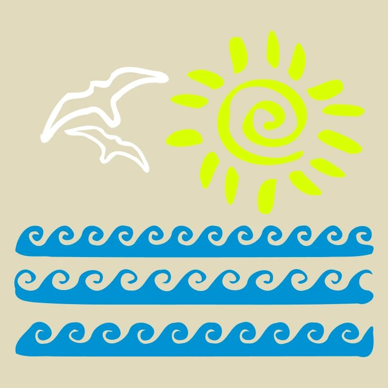Plage de vacances d'été
