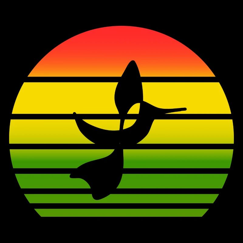 Sonnen Vogel bunt