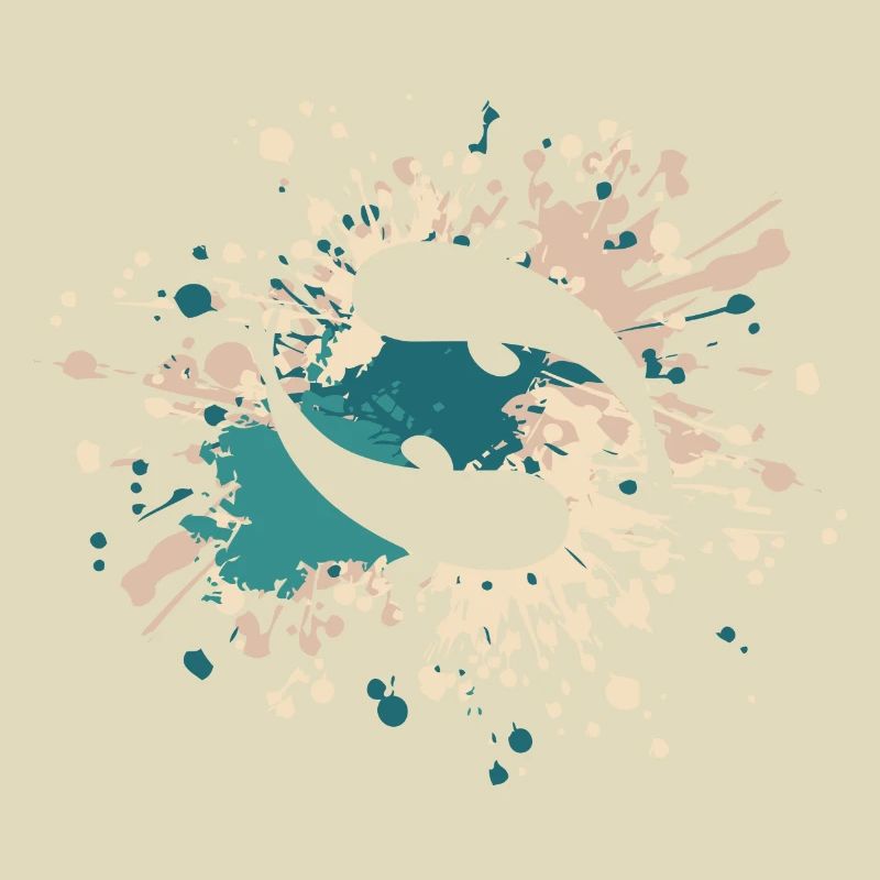 Éclaboussure de couleur de poisson