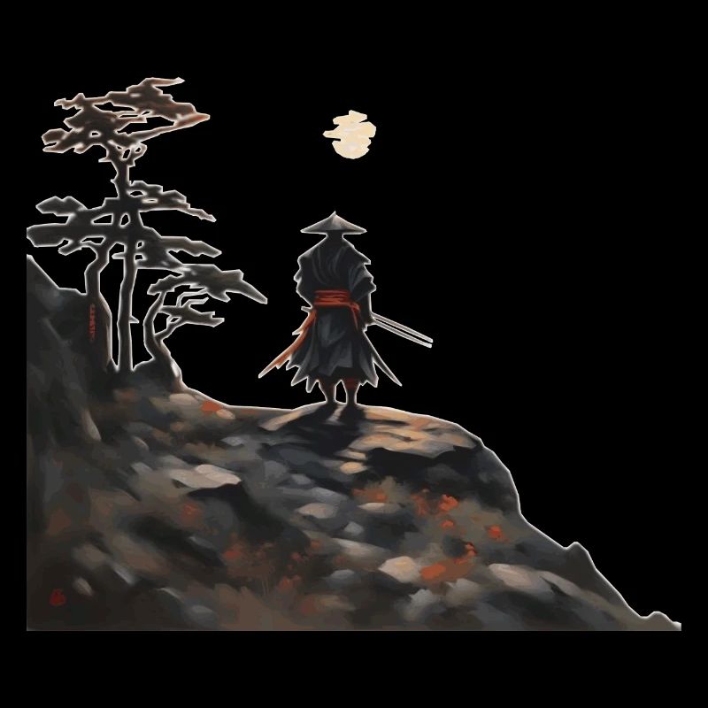Samurai am Berg