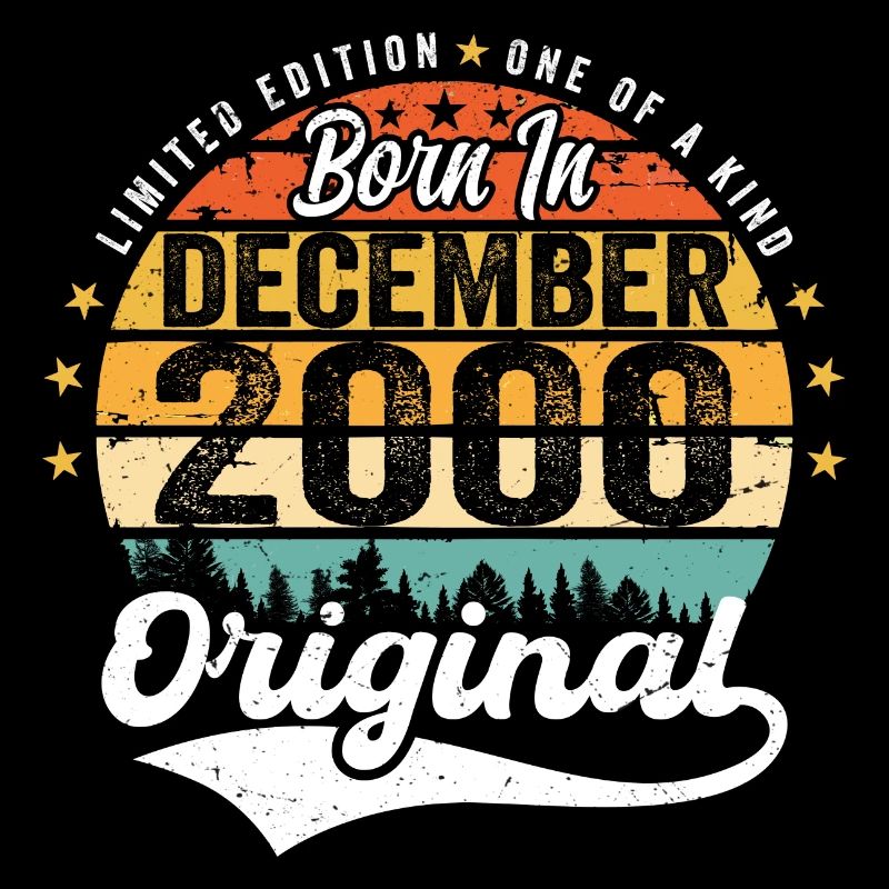 Original décembre 2000 Vintage anniversaire 2000
