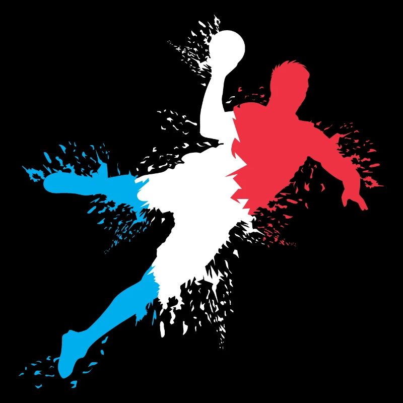 Handball Team Frankreich Handballer Explosion EM