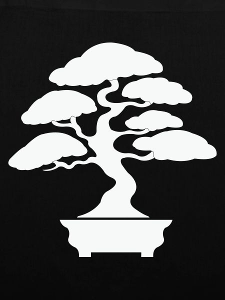 Zen Bonsai Silhouette