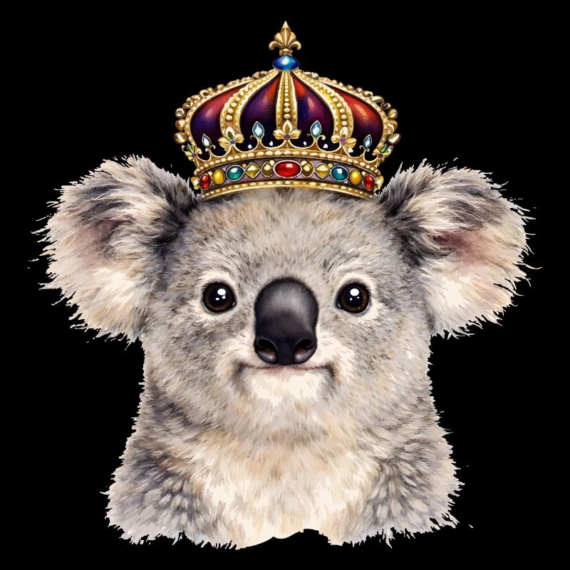 Koala royal avec couronne