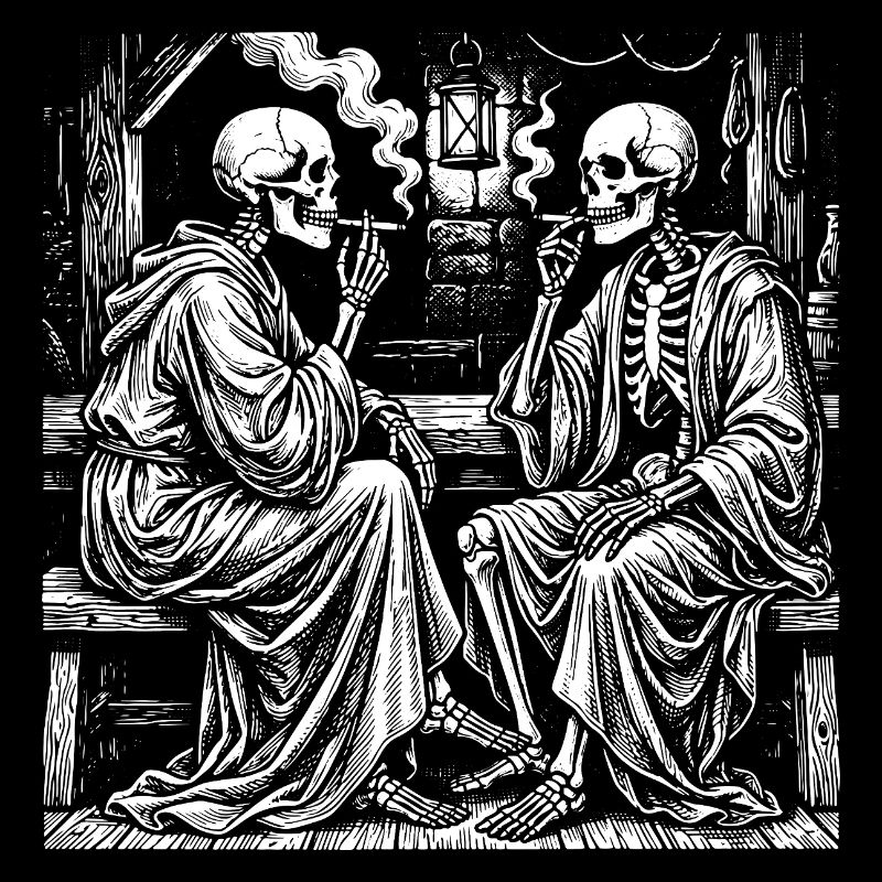 Midnight Skeleton Tea Chat