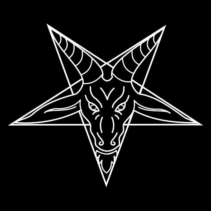 Baphomet pentagram logo