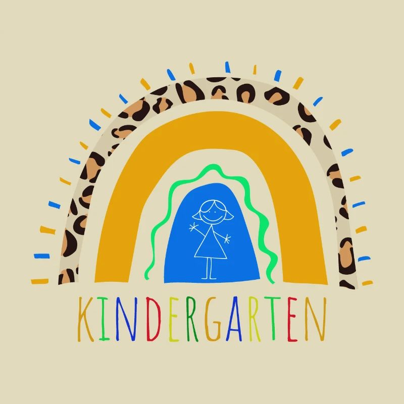 Kindergarten Leopard Rainbow
