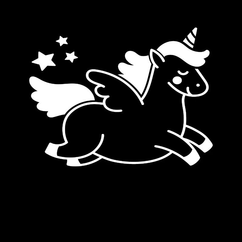 Dickes Einhorn pummel Dabbing Unicorn mit Sternen