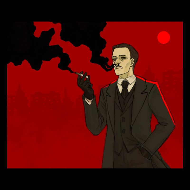 Rauchender Agent Illustration