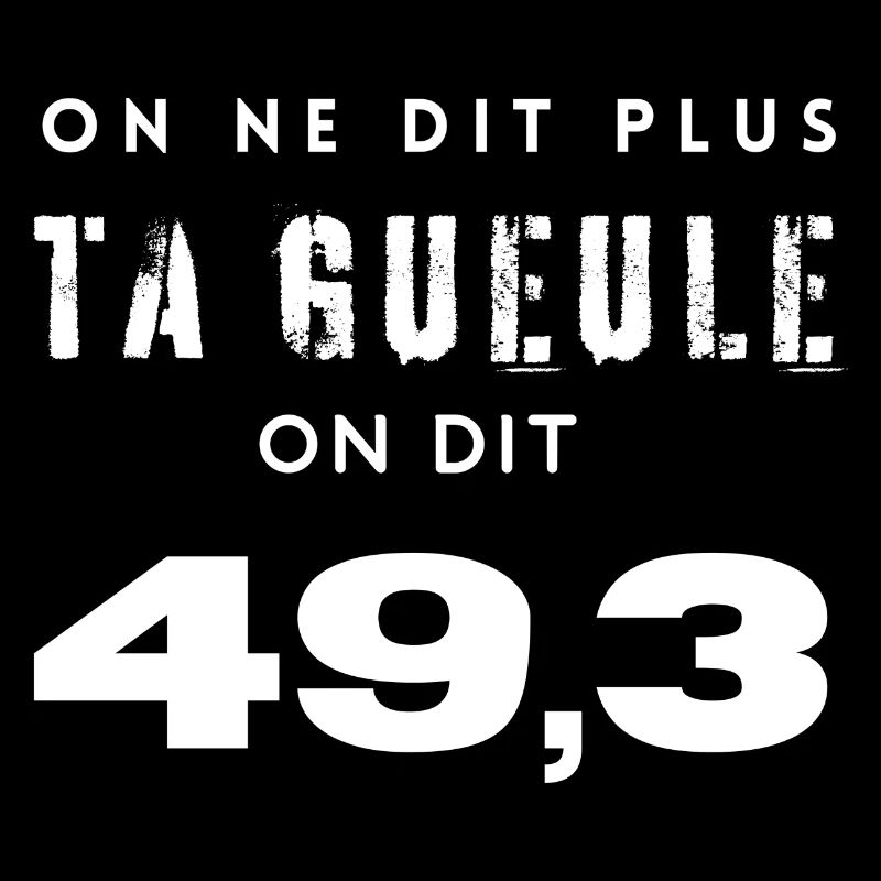 On ne dit plus ta gueule on dit 49,3