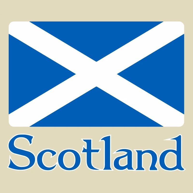 Scotland Flag with text