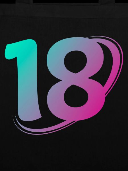 Nummer 18 mehrfarbig