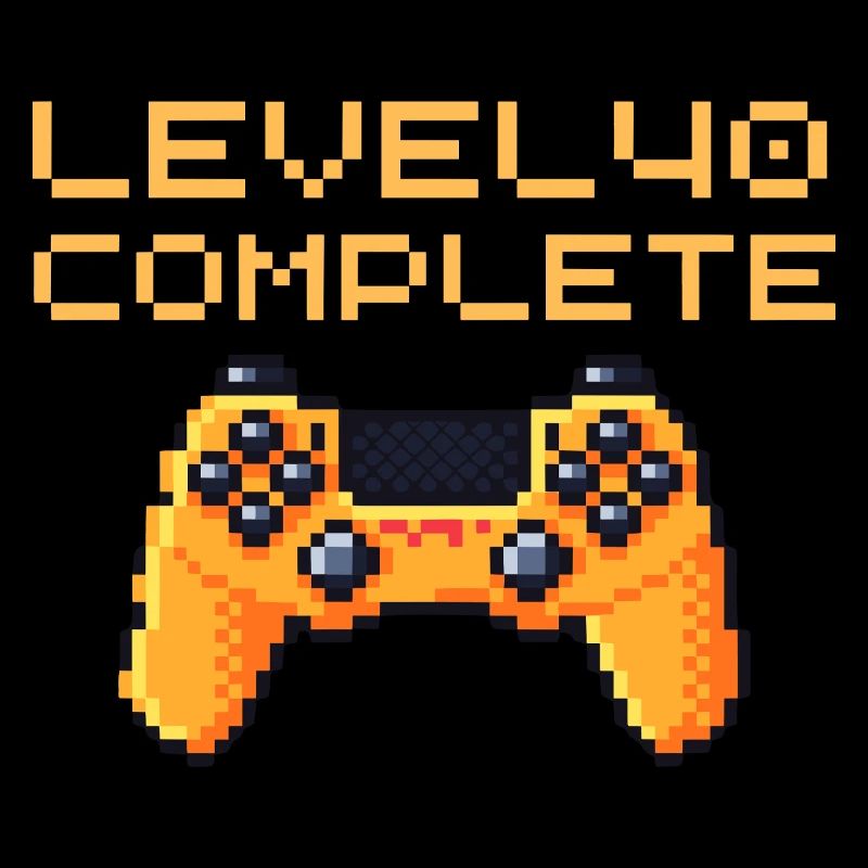 40 Geburtstag Level 40 Complete 40 Jahre Geschenk