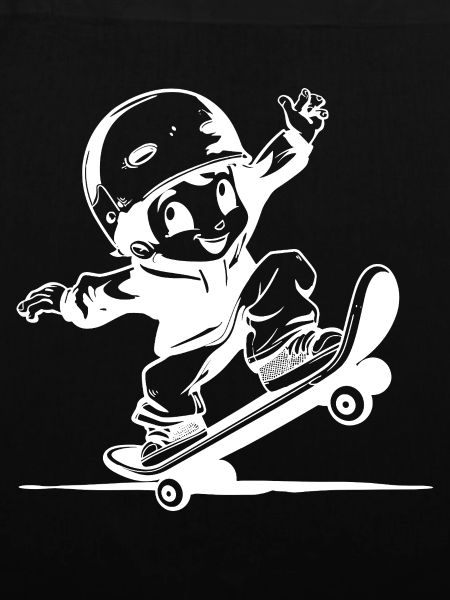 Skateboarder Junge Comic