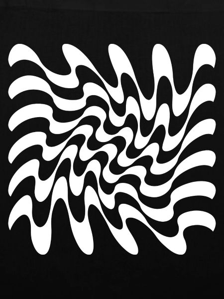 Hypnotischer monochromer Wirbel