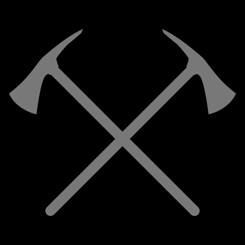 Fire brigade, axe crossed