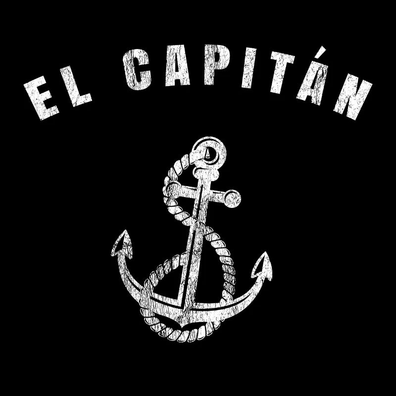 El Capitán gift captain boat ship anchor