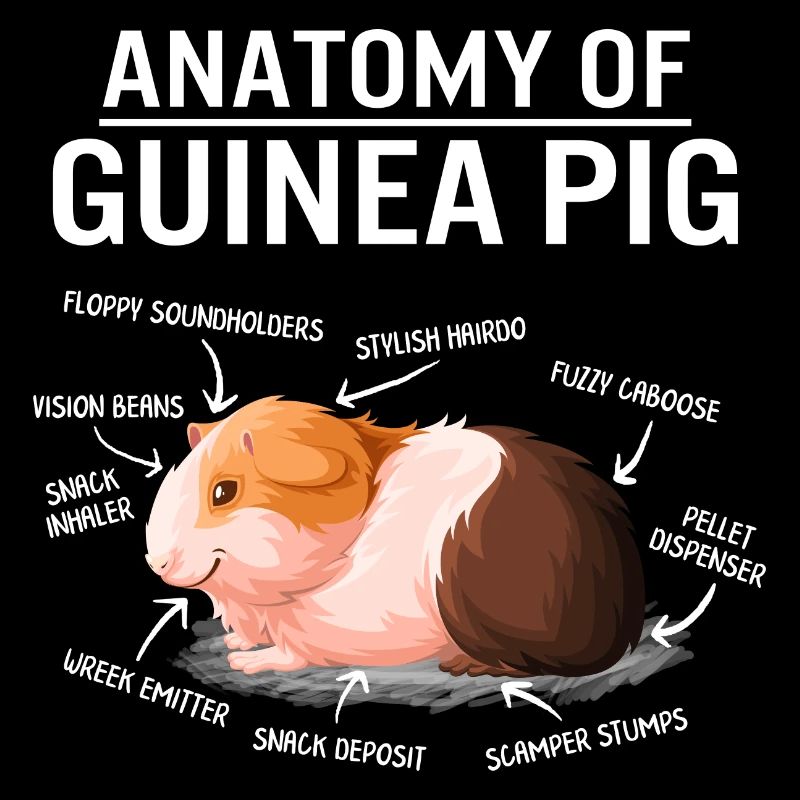 Anatomie de la chemise de cochon d'Inde mignon maman de patate poilue