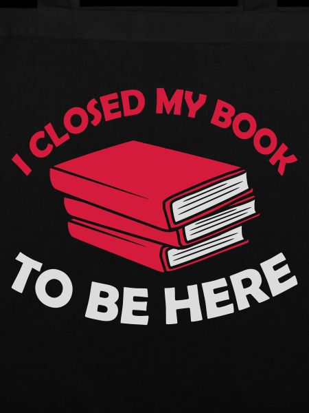 I closed my book