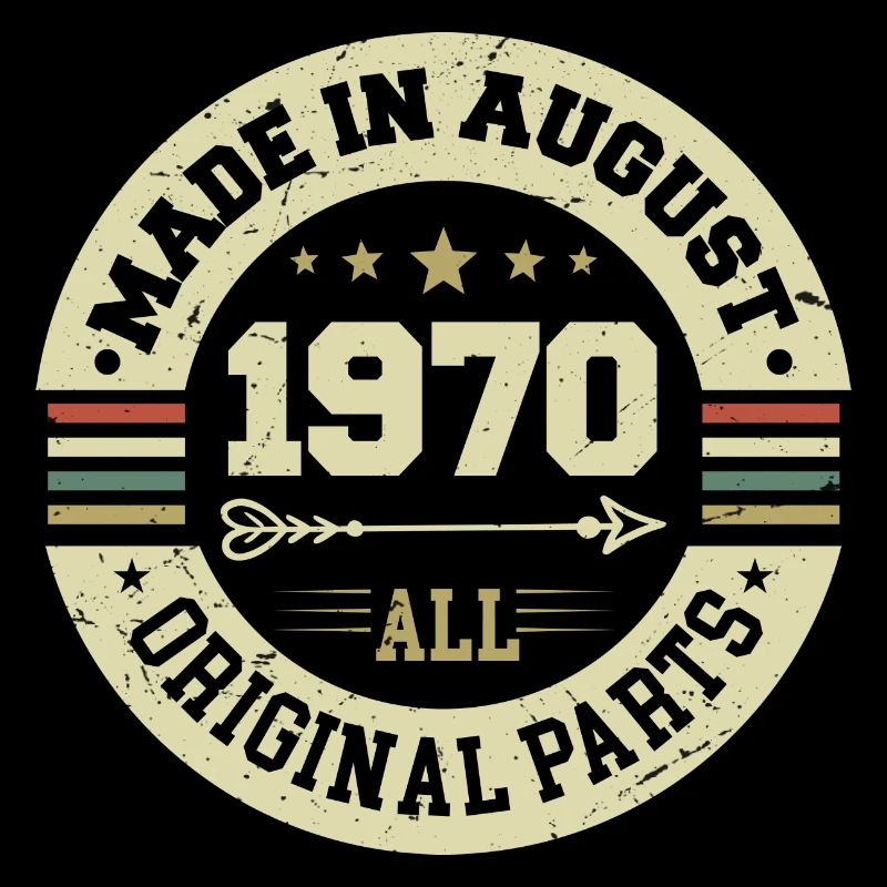 August 1970 Birthday Gift August 1970 August