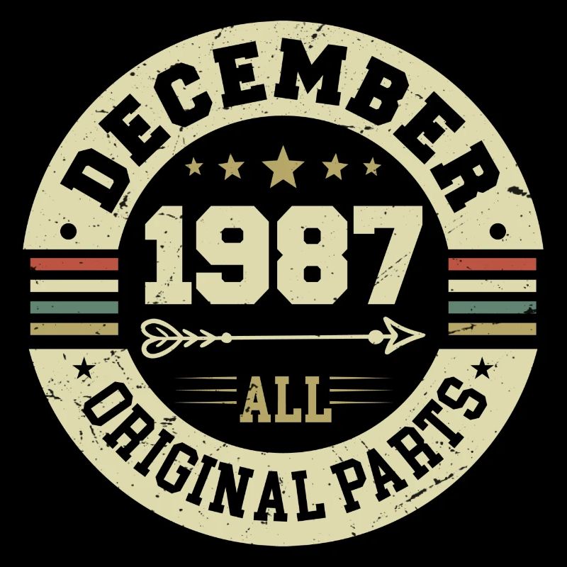 Legends Birthday December 1987 Born Gift