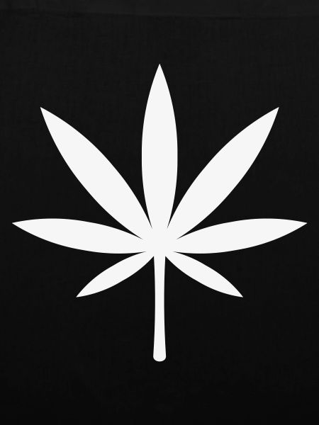 Cannabis / Marihuana / Hanfblatt (White)