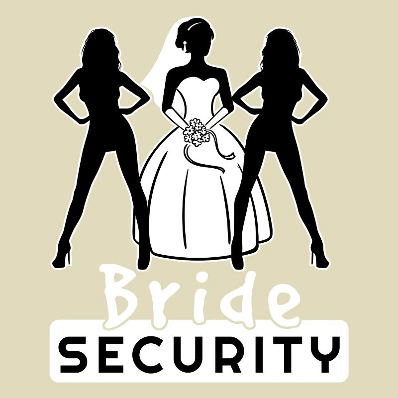 Bride Security Team Partnerlook Bachelor Fun