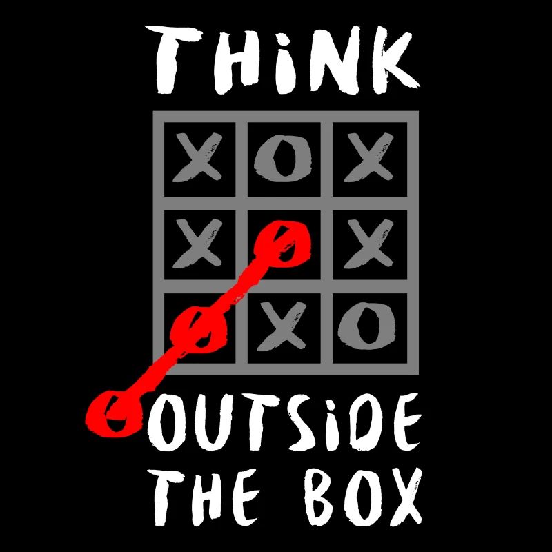 Think outside the box Thinker Analyst Smart