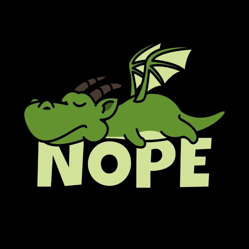 Cadeau de Dragon Comic Sleeping Nope Loafers