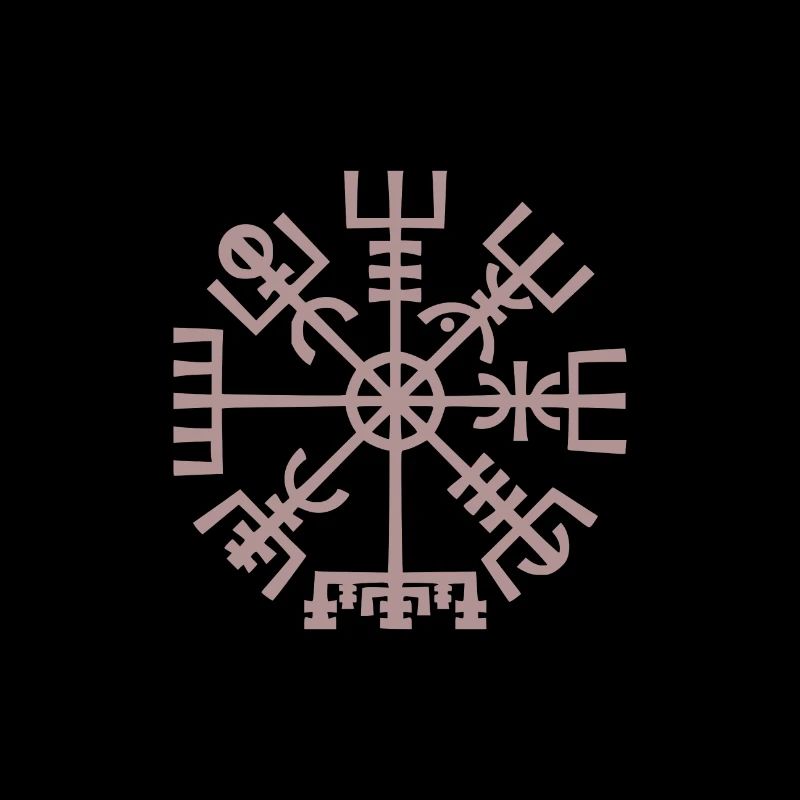 Vegvisir - Kompass - Wikinger Symbol