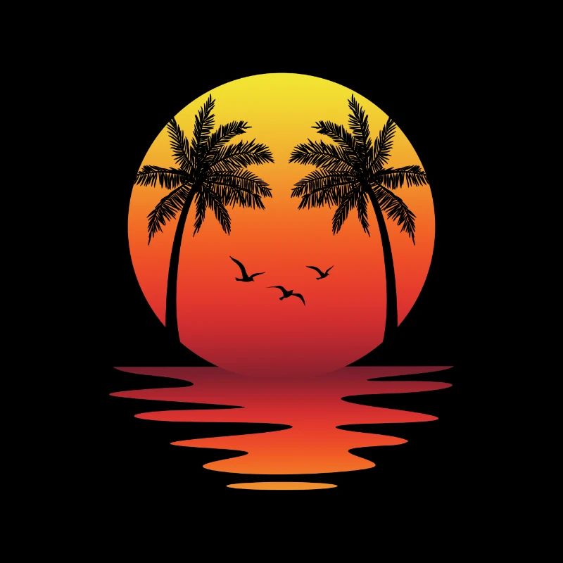 Été mer soleil plage vacances eau plage palmier
