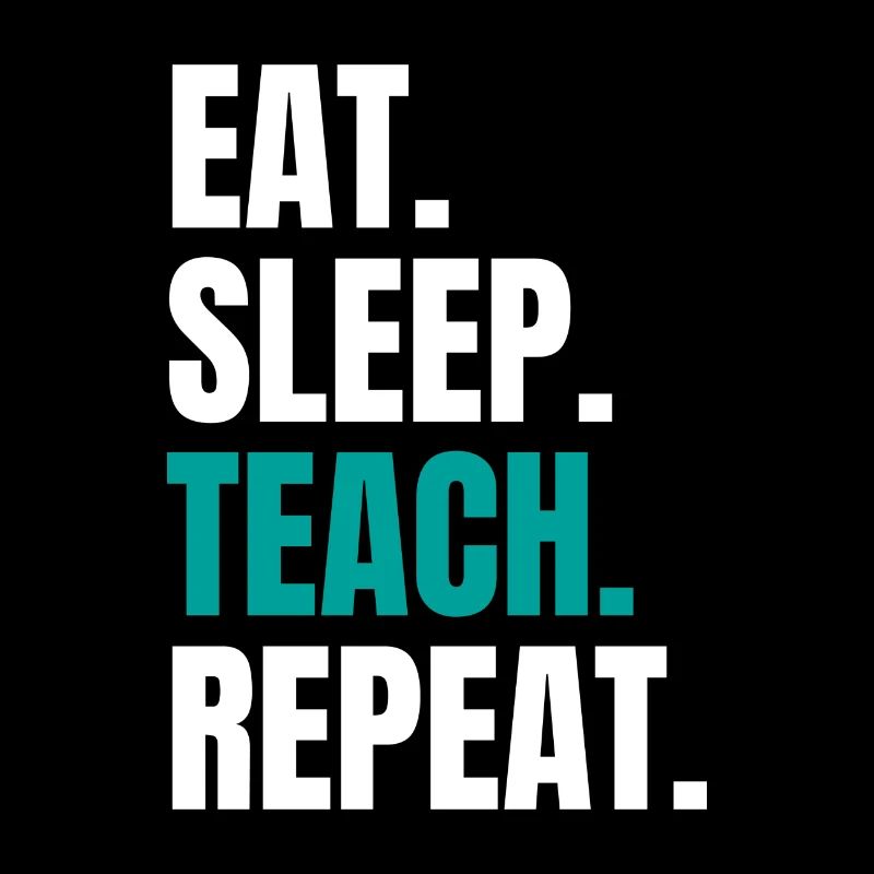 Enseignant Enseignant Mange Sommeil Enseigner Répéter