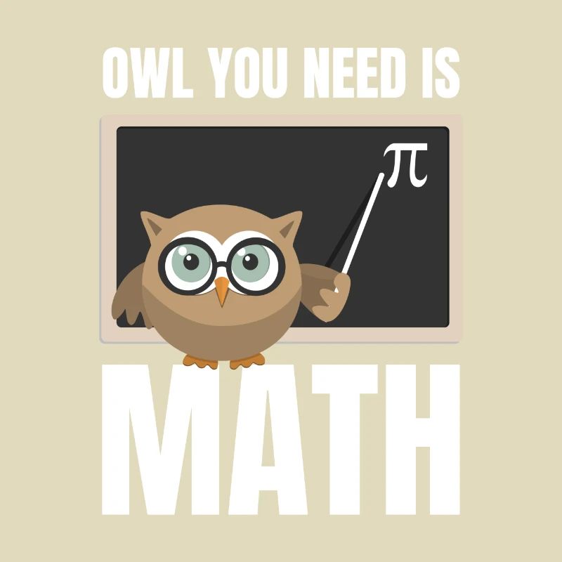 Mathe Eule Lehrer Lehrerin Mathelehrer Mathematik