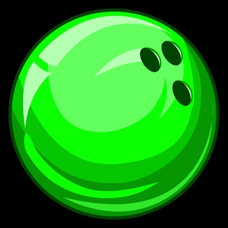 boule de bowling verte bowling bowling bowling vert néon