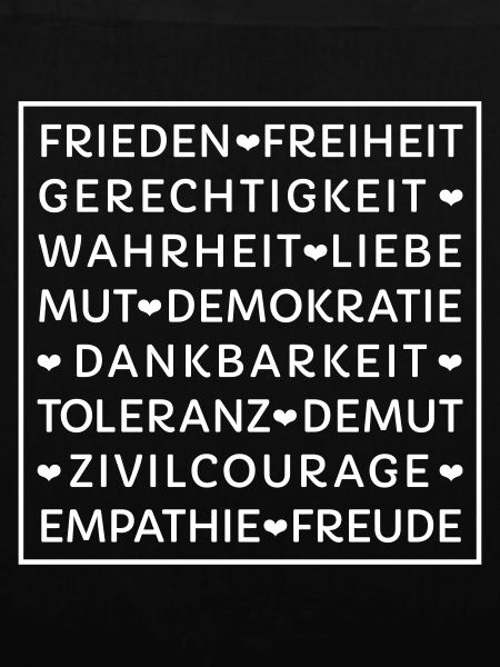 Typo-Design »Werte«