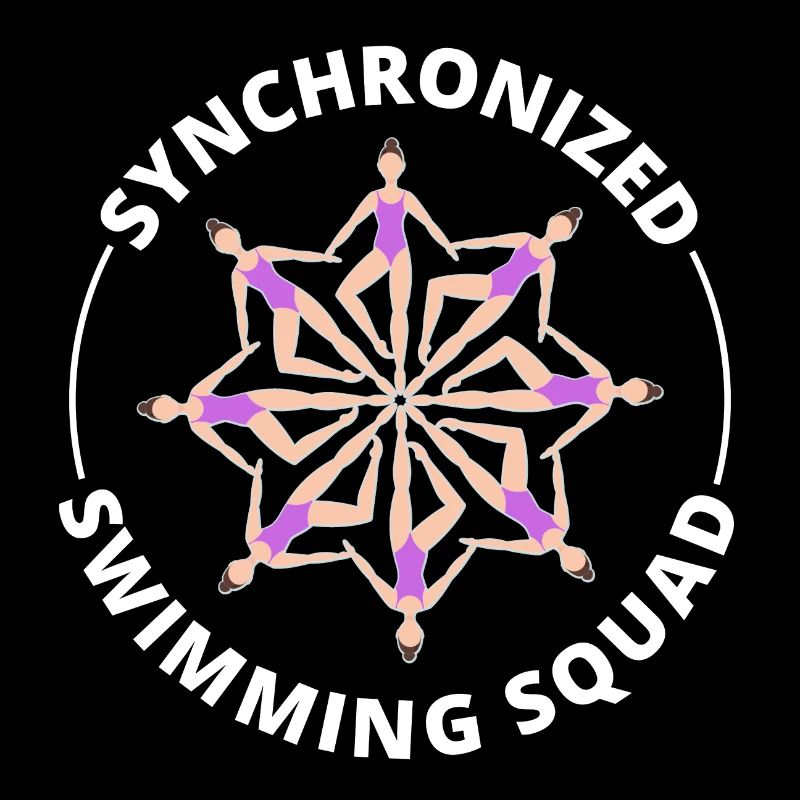 Synchro Swim Swimmer Synchronized Swimming Squad