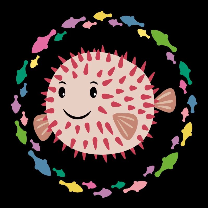 Small prickly puffer fish